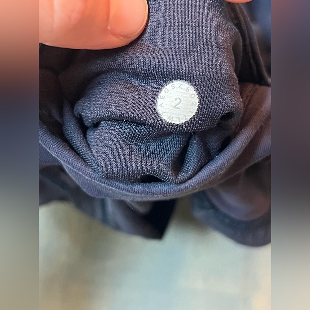 Lululemon navy blue speed shorts size 2